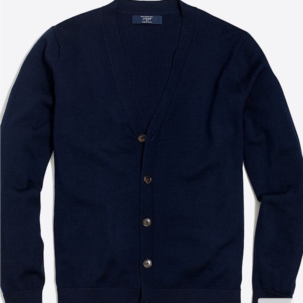 JCrew cardigan - charcoal/ merino wool
